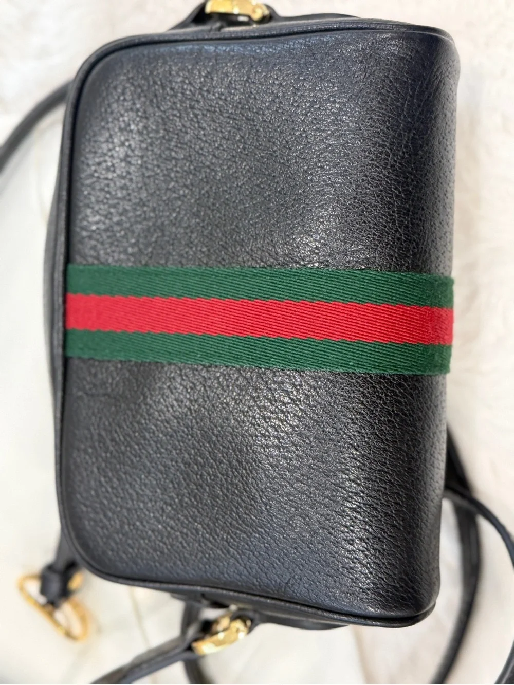 Authentic Gucci GG Ophidia Small Shoulder Bag – Black Leather
